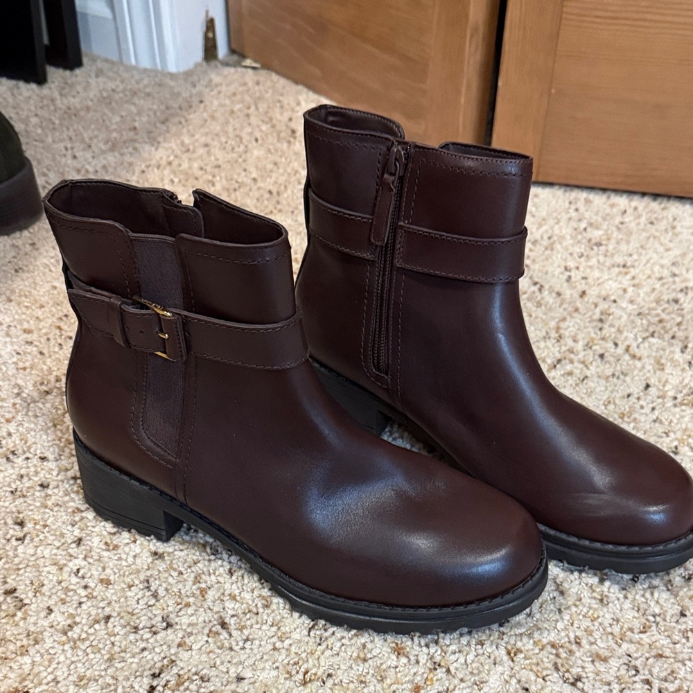 Cole Haan Brown Leather Ankle Boots